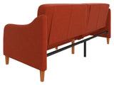 Jasper Sofa bed, burnt orange linen