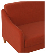 Jasper Sofa bed, burnt orange linen