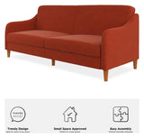 Jasper Sofa bed, burnt orange linen