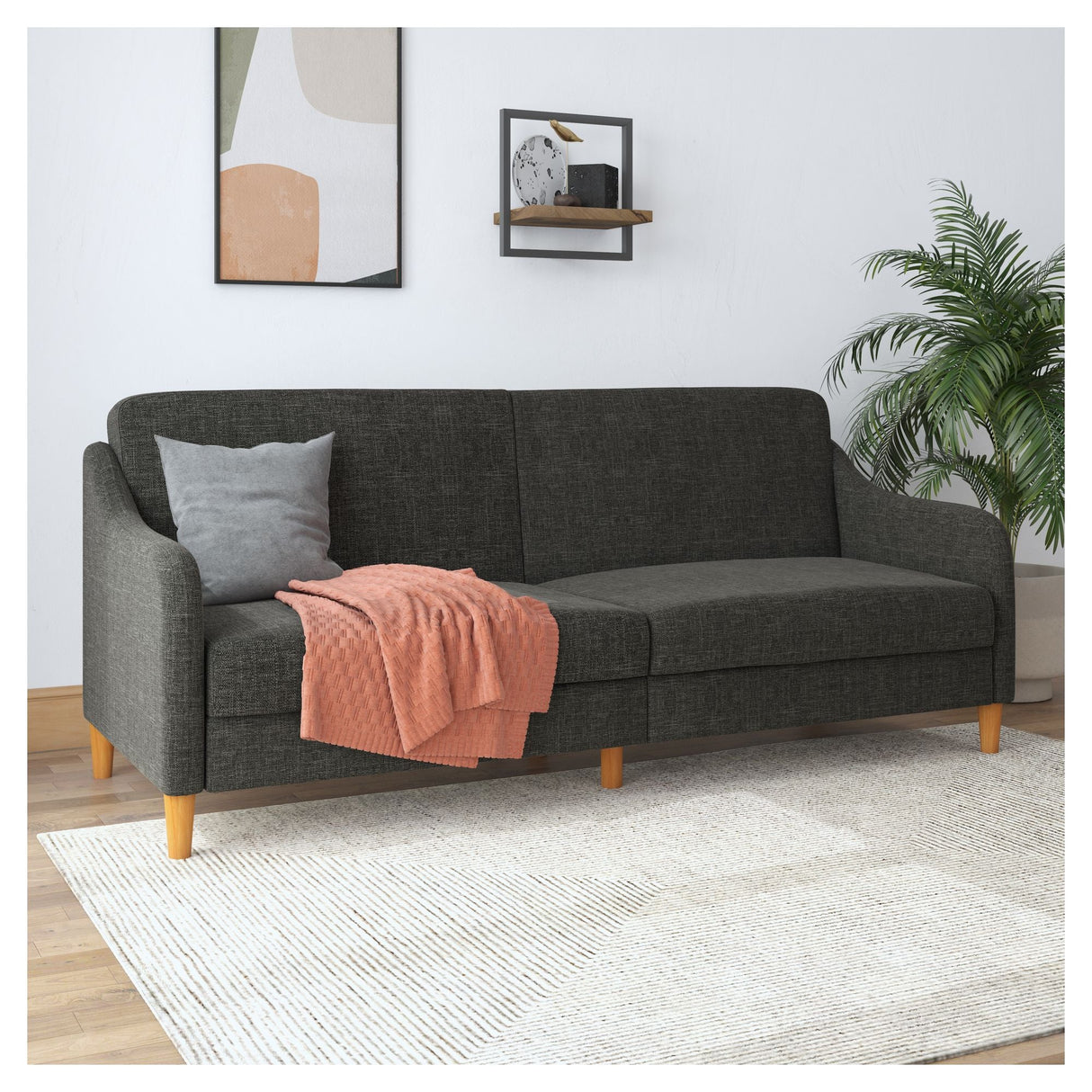 Jasper Sofa bed, Gray linen