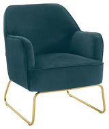 Jumbo Armchair, Petroleum Green Velour