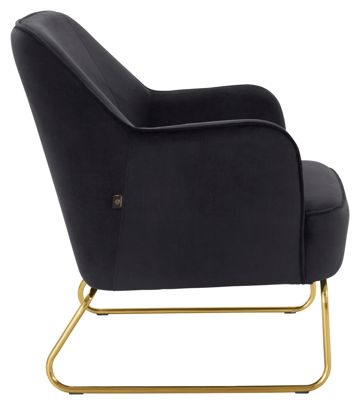 Jumbo Armchair, Black Velvet