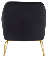 Jumbo Armchair, Black Velvet