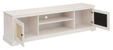 Lando TV table 2 doors, white/honey