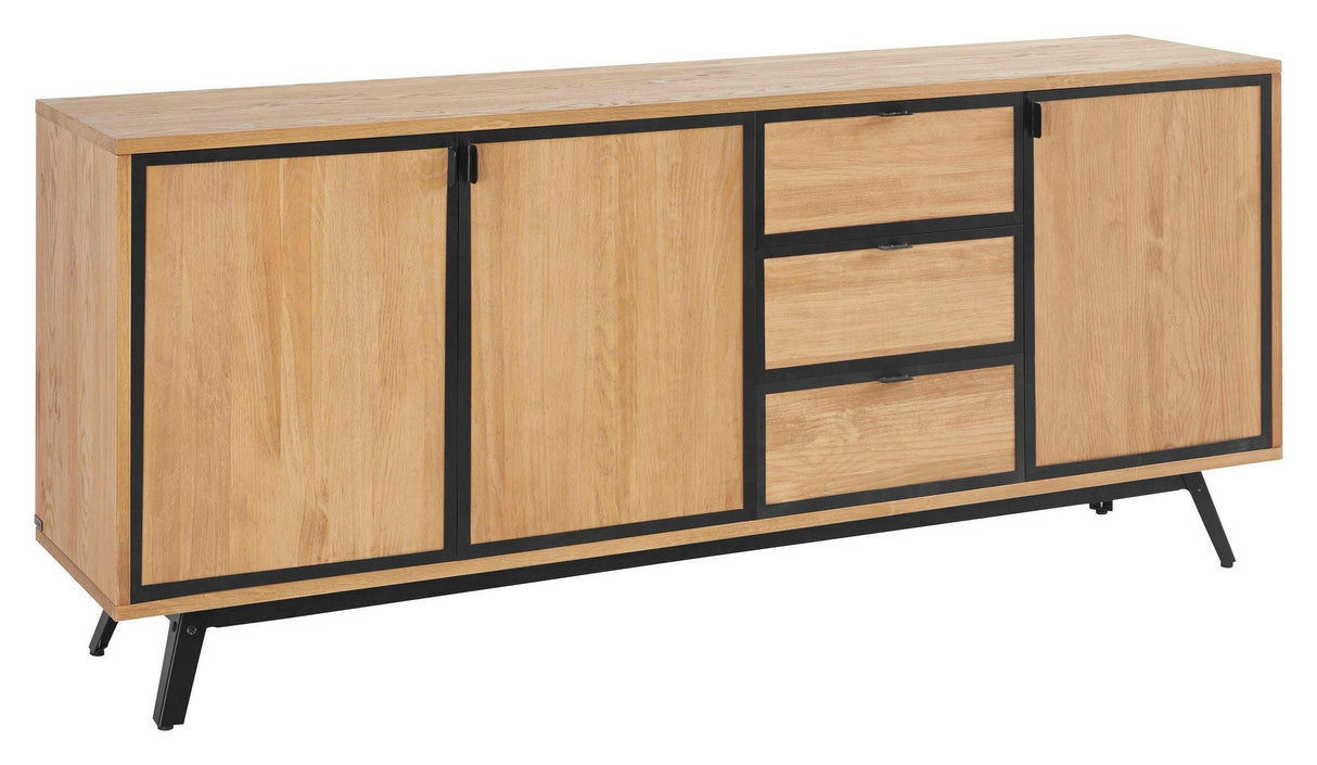 Macon sideboard 3 doors/3 drawers, nature/black