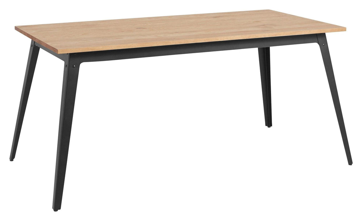 Macon dining table 160 cm, nature/black