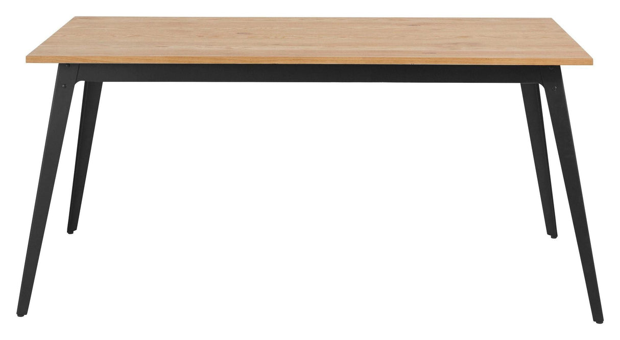 Macon dining table 160 cm, nature/black