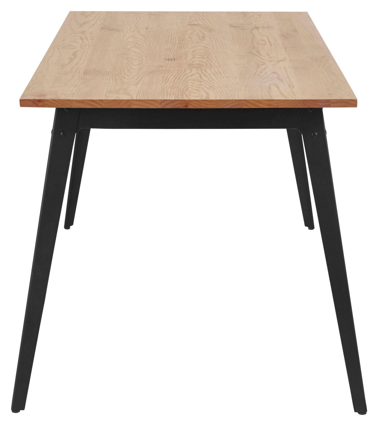 Macon dining table 160 cm, nature/black