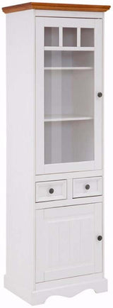 Mie Vitrine cabinet white pigmented/honey pine