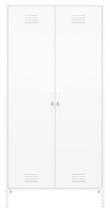 Mission District Metal Locker Cabinet, White