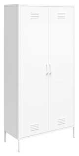 Mission District Metal Locker Cabinet, White