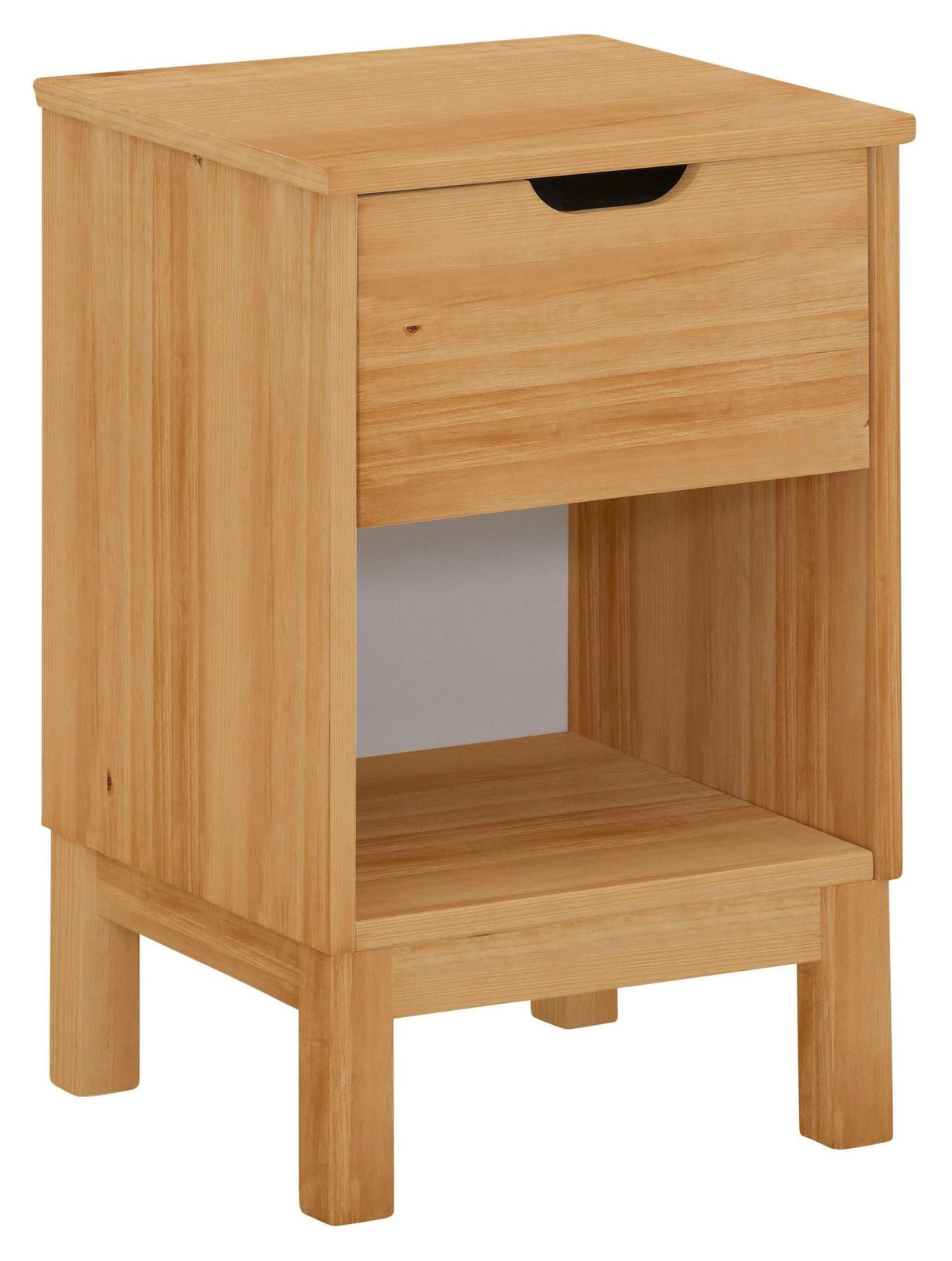 Paige Nako Bedside table with drawer, Pine