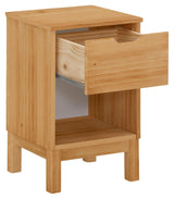 Paige Nako Bedside table with drawer, Pine