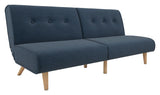 Palm Springs Split Sofa bed, Blue linen