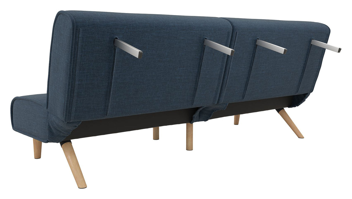 Palm Springs Split Sofa bed, Blue linen