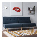 Palm Springs Split Sofa bed, Blue linen