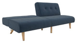 Palm Springs Split Sofa bed, Blue linen