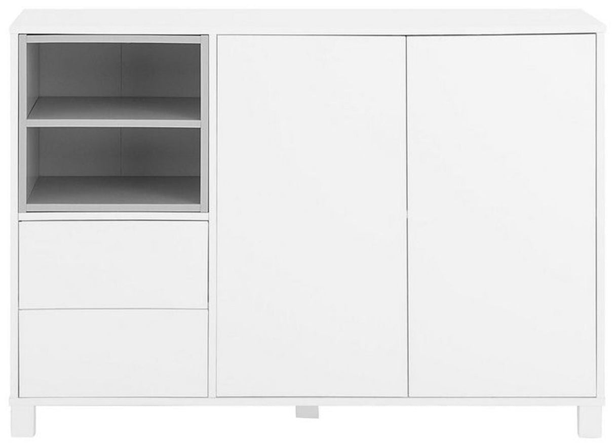 Paula Sideboard B120 cm, White/Gray