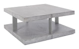 Rocky coffee table 100 cm, gray/Silver