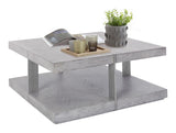 Rocky coffee table 100 cm, gray/Silver