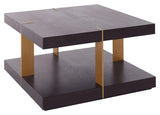 Rocky coffee table 90 cm, brown/bronze