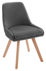 Rufus Dining Chair, Anthracite/Oak