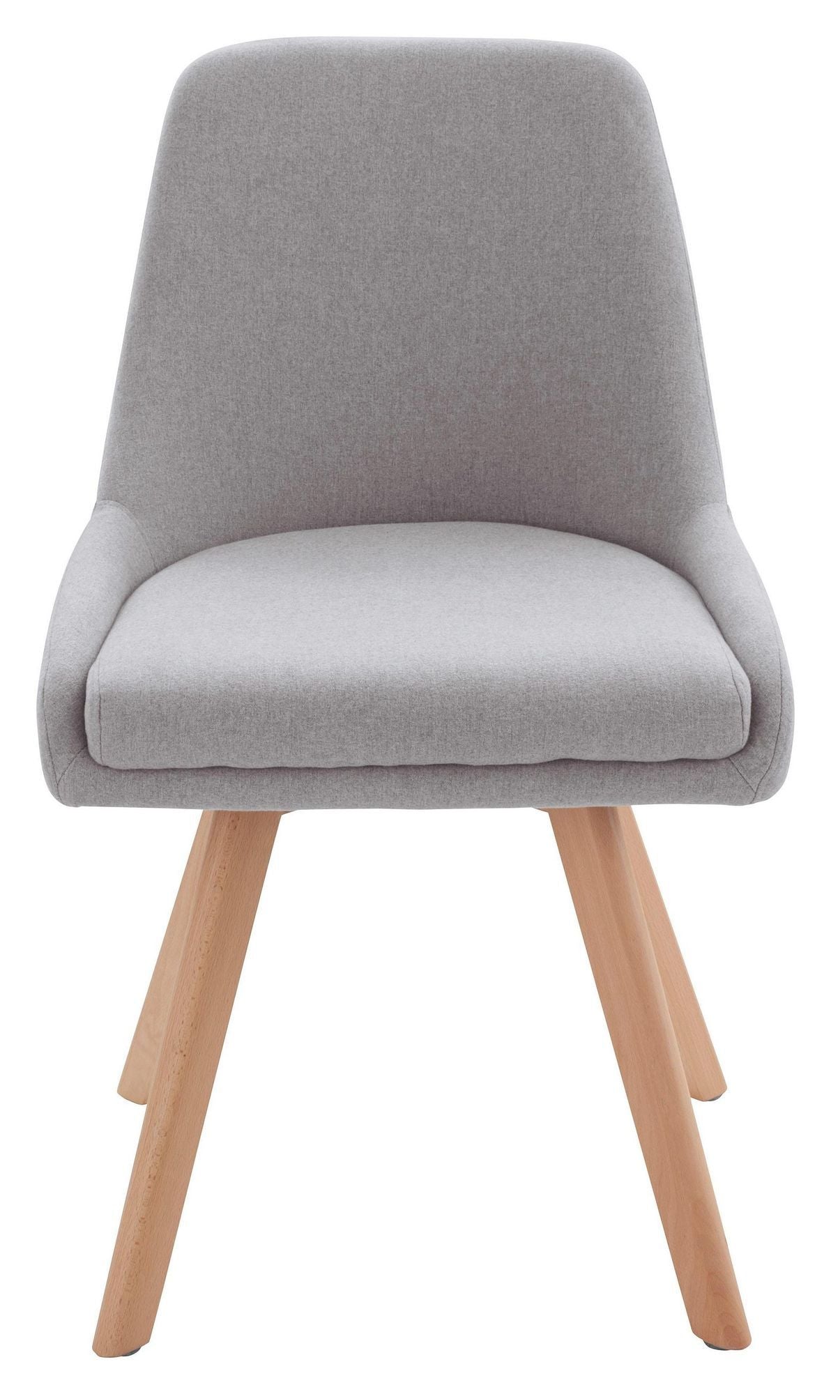 Rufus Dining Chair, Light Gray/Oak