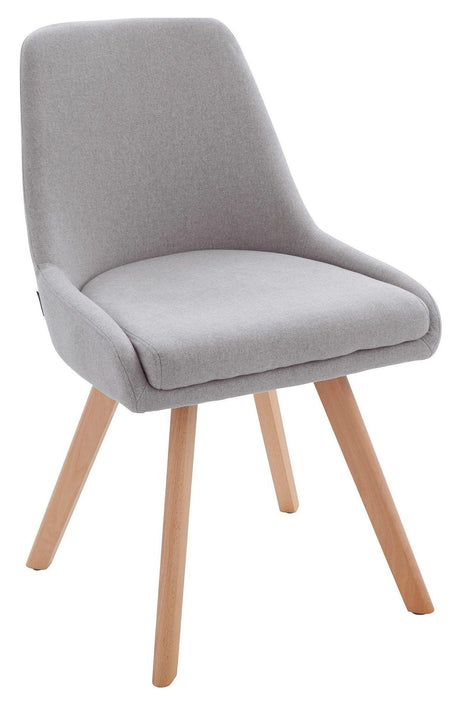 Rufus Dining Chair, Light Gray/Oak