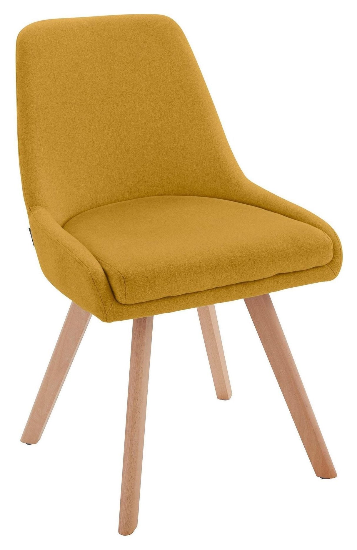 Rufus Dining Chair, Mustard Yellow/Oak