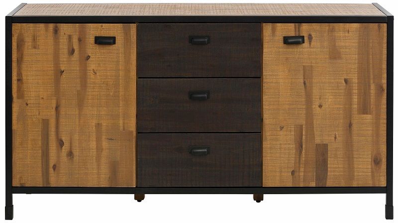 Saigon Sideboard in MDF, Nature/black