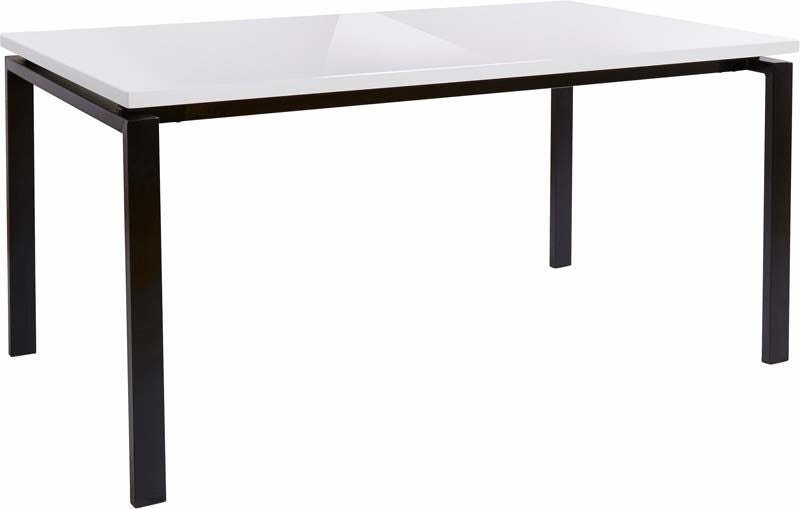 Sandra Dining Table White High Gloss 160x90