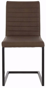 Sandra Dining chair Brown PU leather