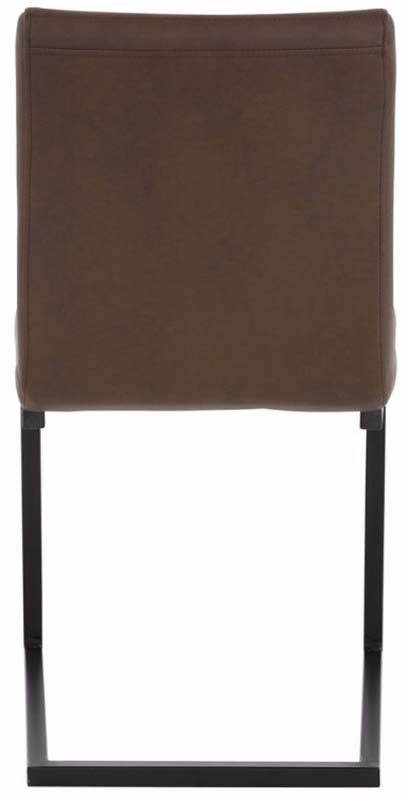 Sandra Dining chair Brown PU leather