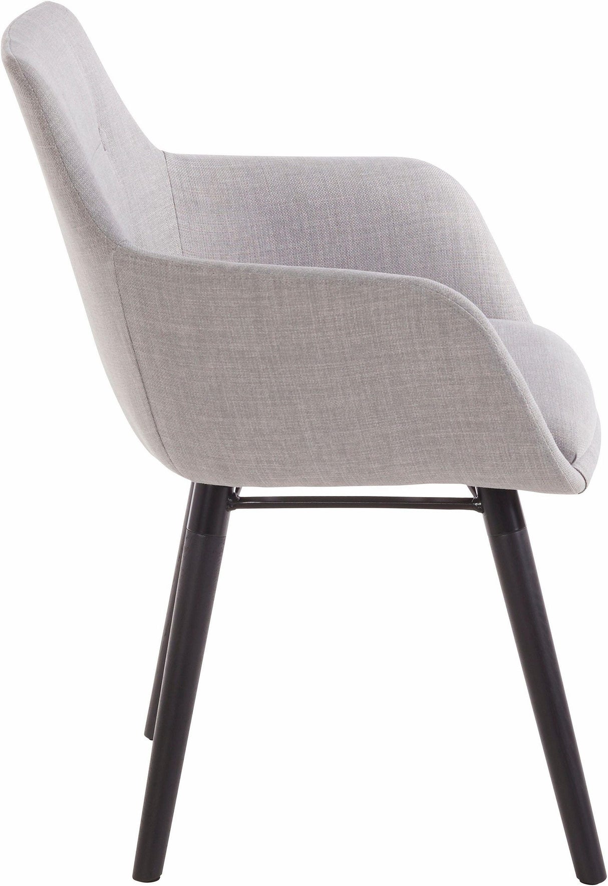 Sherman Dining chair w/armrests, Light gray