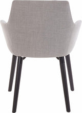 Sherman Dining chair w/armrests, Light gray