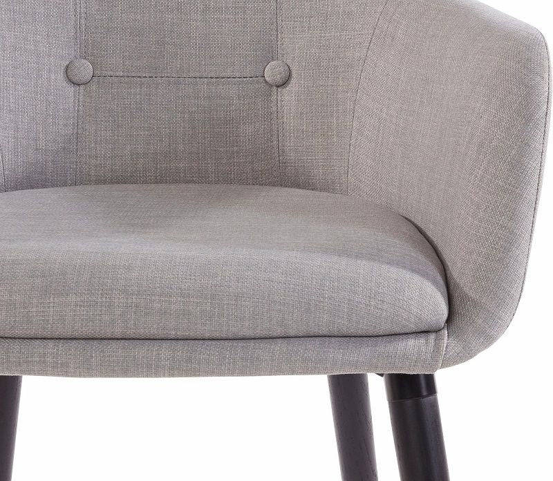 Sherman Dining chair w/armrests, Light gray