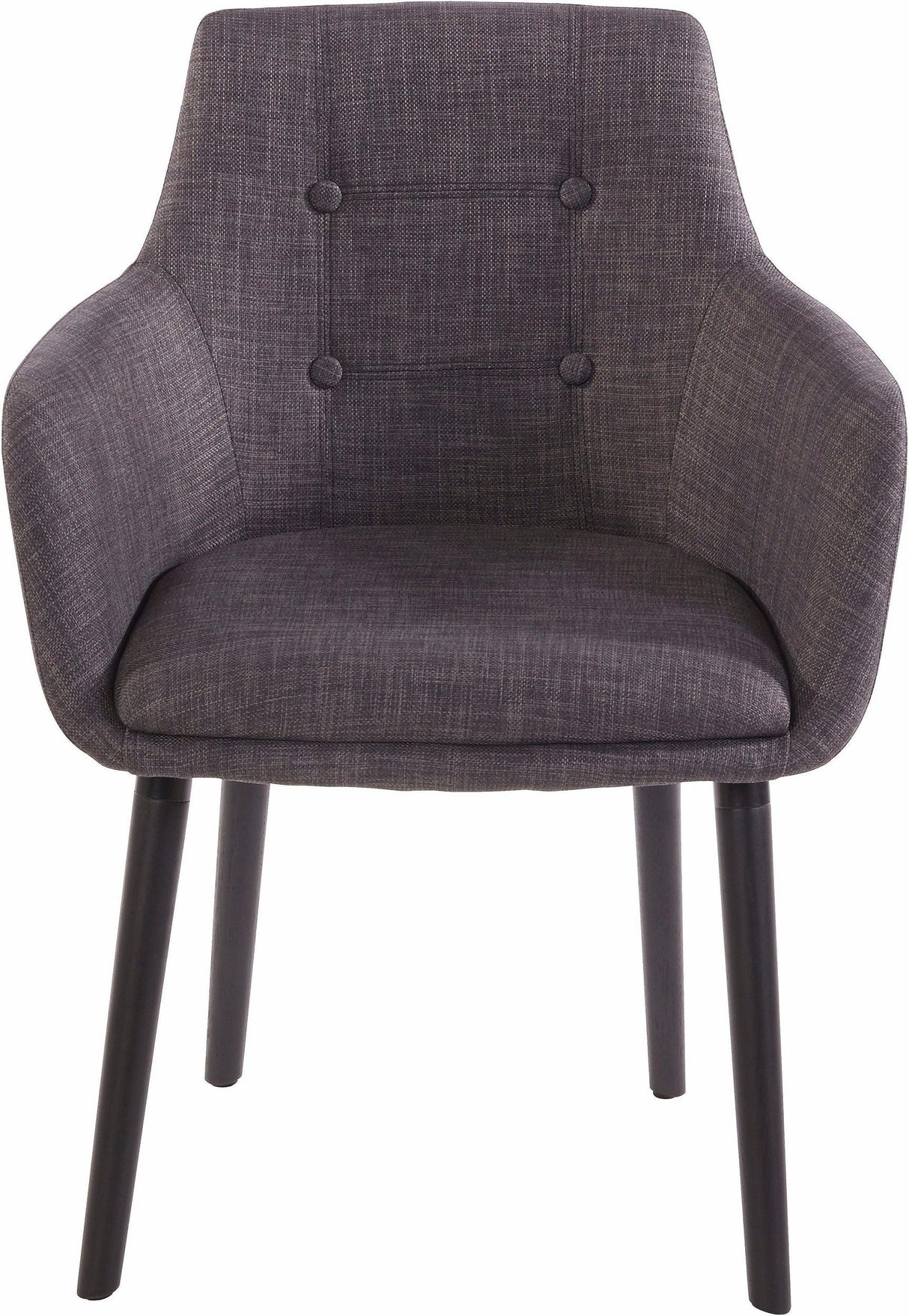 Sherman Dining chair w/armrests, Dark gray