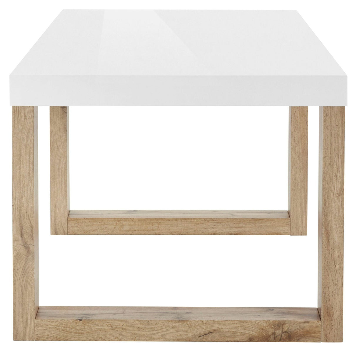 Sumo Dining Table, White High Gloss, 160x90