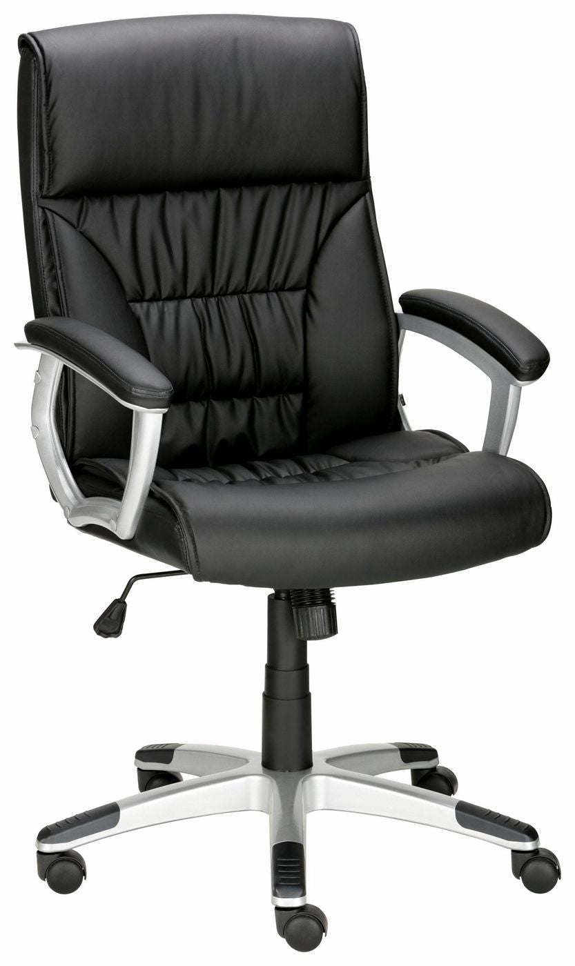 Tampa Office chair with synthetic leather, Black