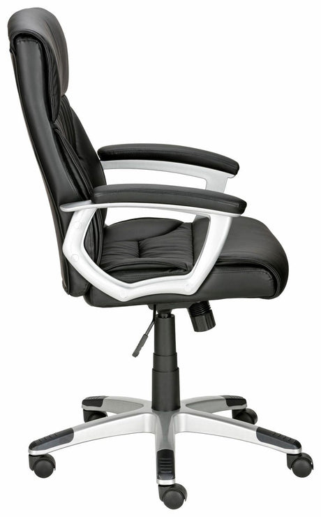 Tampa Office chair with synthetic leather, Black