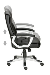 Tampa Office chair with synthetic leather, Black