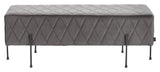 Tori Bench, Gray Velvet