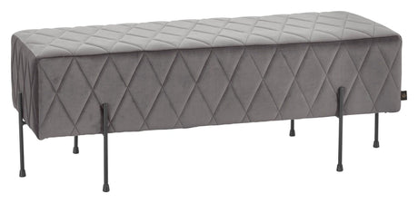 Tori Bench, Gray Velvet