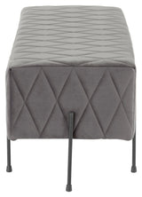 Tori Bench, Gray Velvet