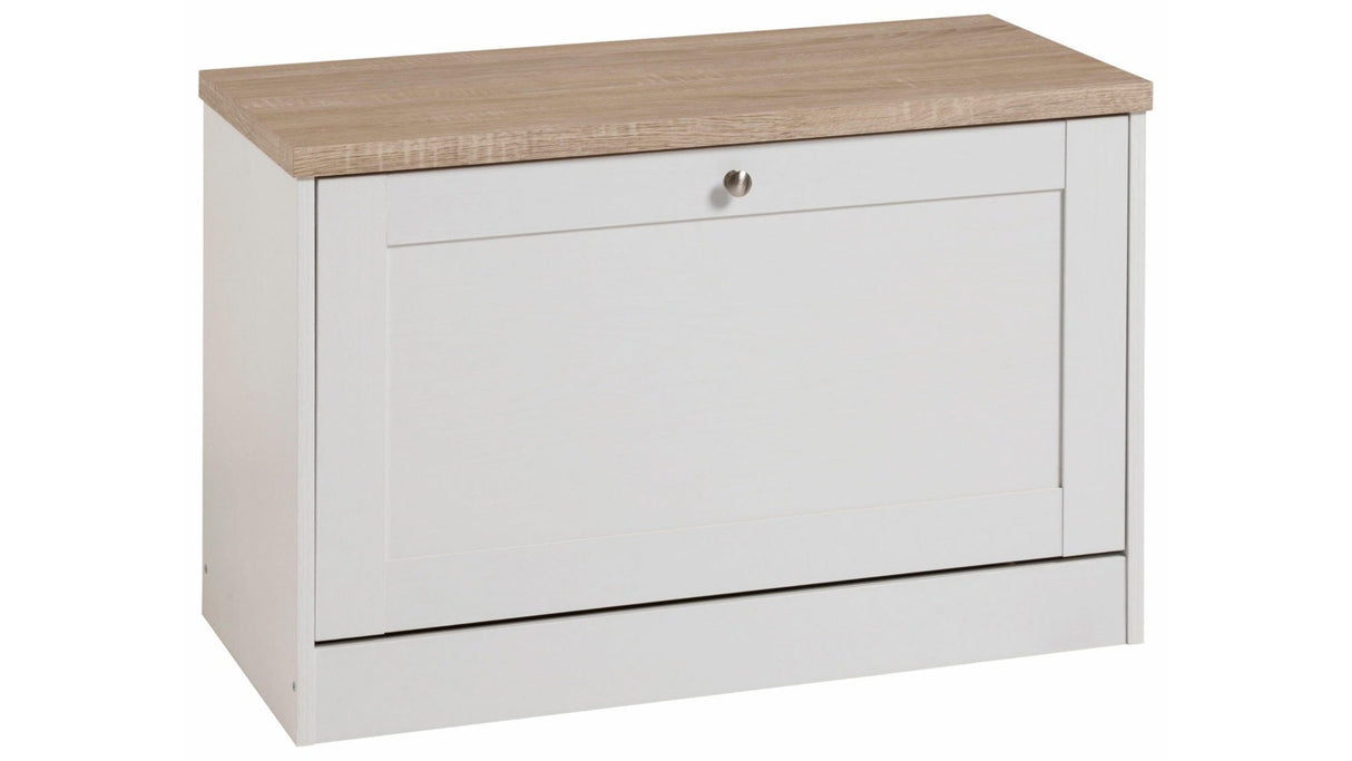 Troy Bench/Shoe Cabinet, white