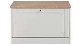 Troy Bench/Shoe Cabinet, white