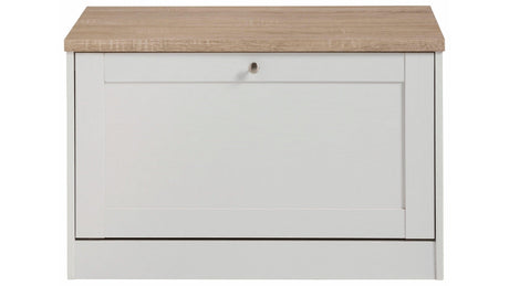 Troy Bench/Shoe Cabinet, white