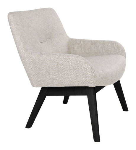 London Armchair in sand with black legs