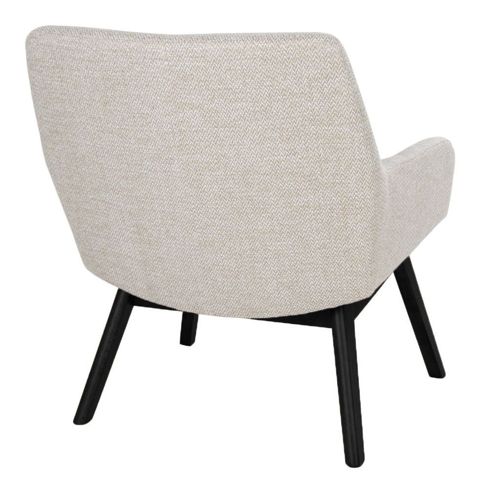 London Armchair in sand with black legs