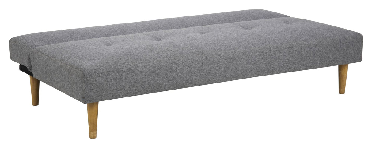 Lucca Sofa bed with 2 pillows, light gray fabric